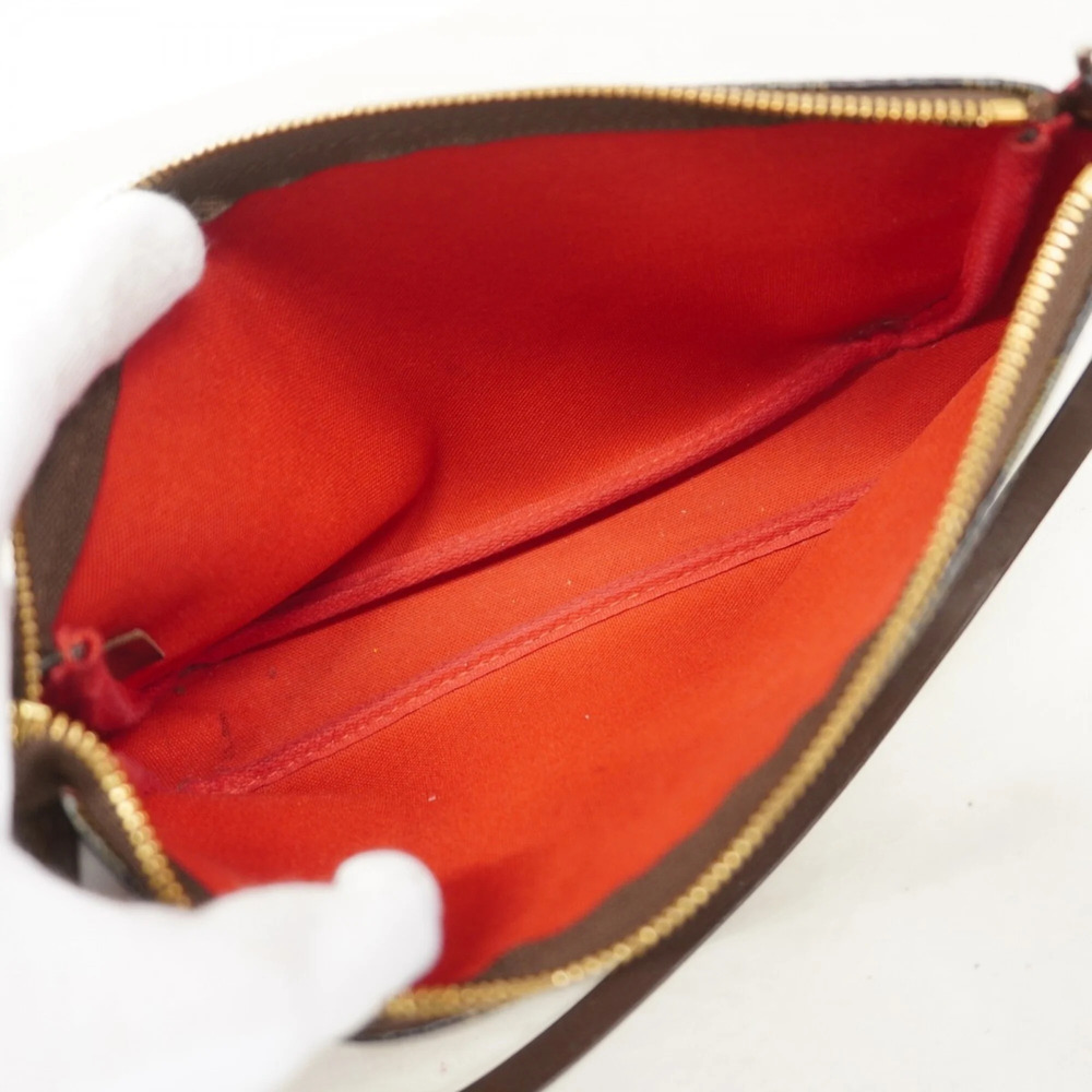 LOUIS VUITTON Brown Damier Pochette Pouch - Picture 4 of 8